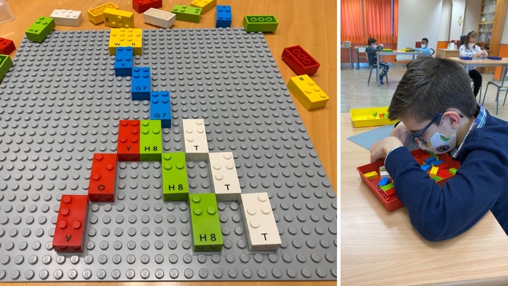 Las primeras piezas de LEGO en Braille llegan a 13 escolares ciegos y sus colegios de Navarra. ONCE