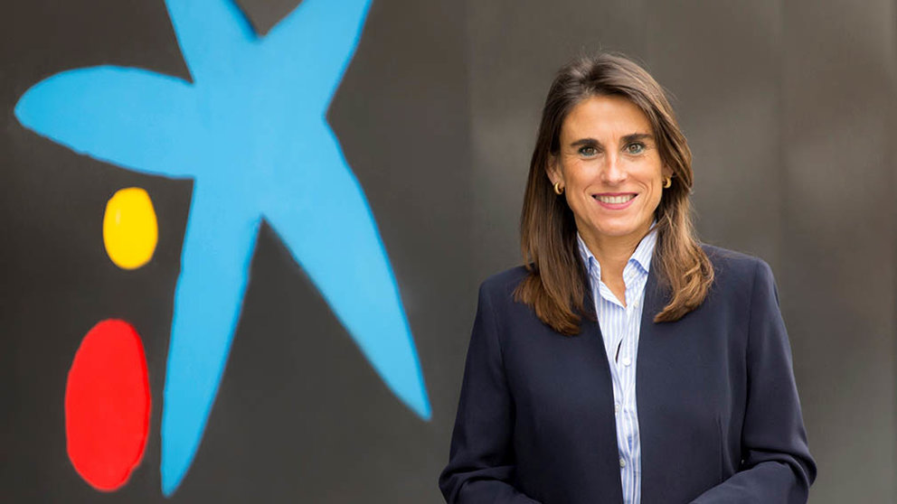 Isabel Moreno, directora territorial de CaixaBank en Navarra, La Rioja y Aragón. JESÚS GARZARON
