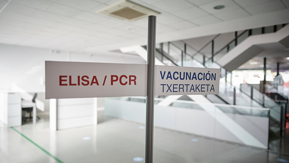 FOREM habilitado por Salud del Gobierno de Navarra como centro de vacunación y de test de Coronavirus sustituyendo a Refena. PABLO LASAOSA