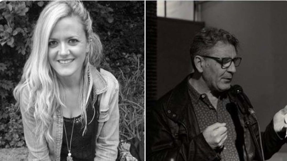 Los ganadores del XV Premio Internacional de Poesía Ciudad de Pamplona, Lierni Azkagorta y Toño Benavides. AYUNTAMIENTO DE PAMPLONA