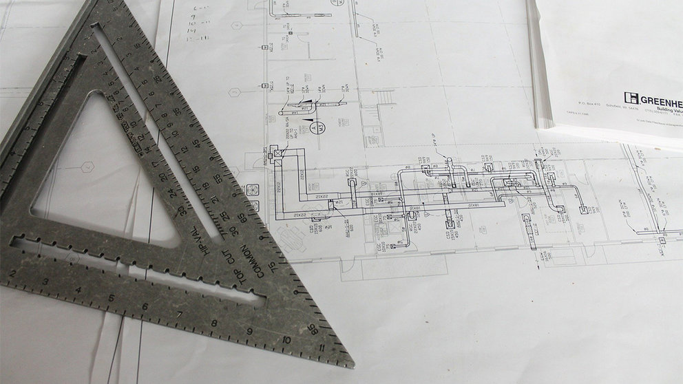 Imagen de los planos de un ingeniero. ARCHIVO