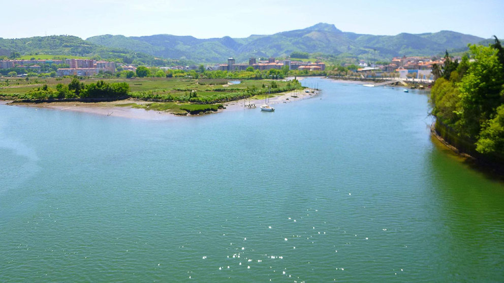 Imagen del río Bidasoa.