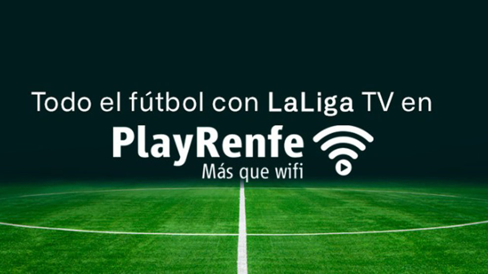 Cartel con el que han anunciado, a través de Twitter, la llegada de la plataforma PlayRenfe. RENFE