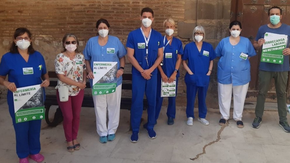Protesta de profesionales de enfermería en Navarra por la situación límite en los centros de salud SATSE