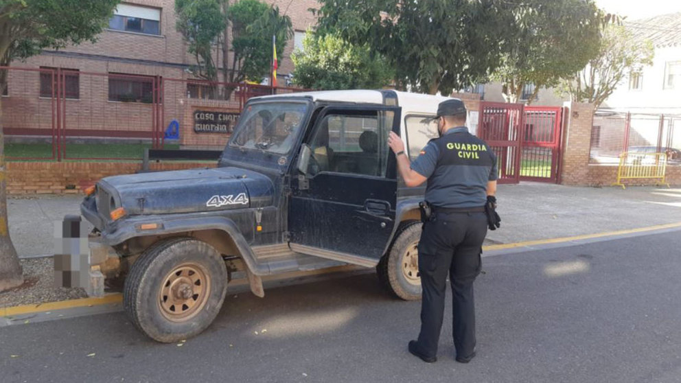 La Guardia Civil recupera un coche robado en la Ribera GUARDIA CIVIL