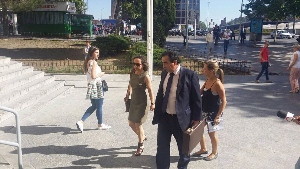Noelia de Mingo llega a los juzgados de Plaza de Castilla. EUROPA PRESS