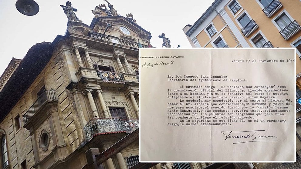 El Ayuntamiento de Pamplona pide formalmente al Gobierno de Navarra la devolución del busto de Gayarre en un procedimiento acordado por ambas instituciones. CEDIDA