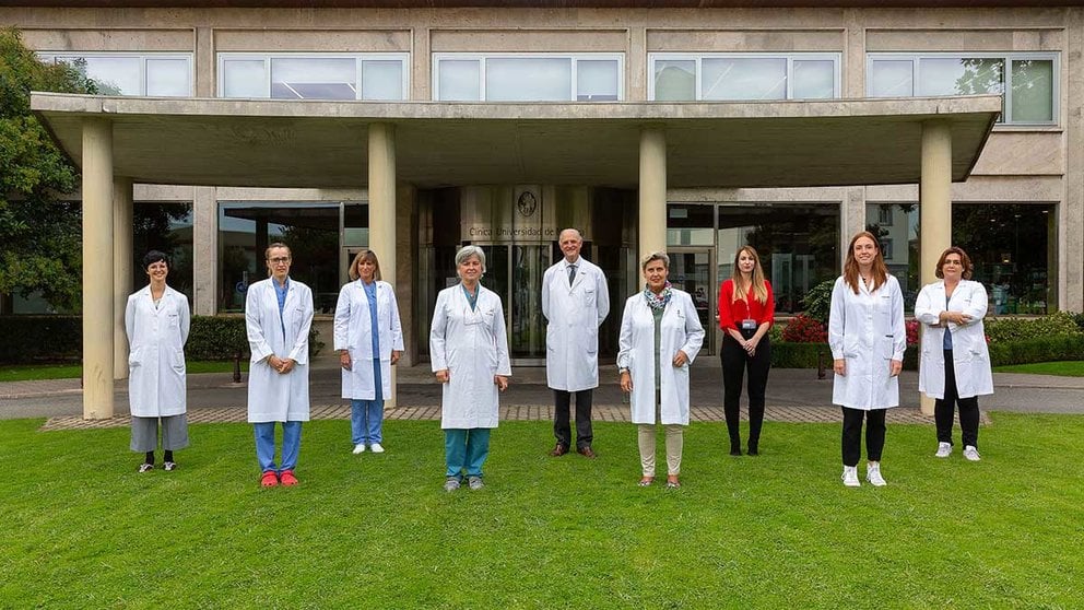 Miembros del equipo de la Clínica Universidad de Navarra y del CIMA Lab Diagnostics del proyecto Ghelp. CLÍNICA UNIVERSIDAD DE NAVARRA