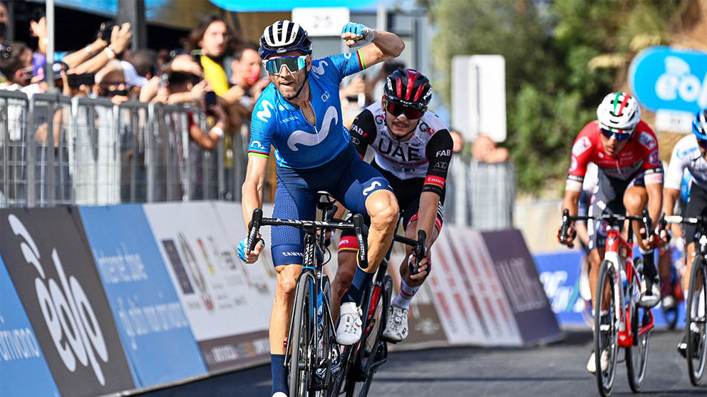 Alejandro Valverde entra vencedor en el Giro de Sicilia. BettiniPhoto©2021