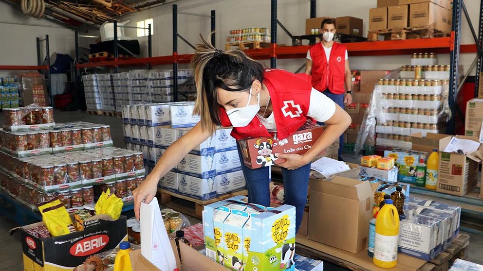 Cruz Roja reparte más de 171.000 kilos de alimentos a 5.500 personas en Cantabria. CRUZ ROJA