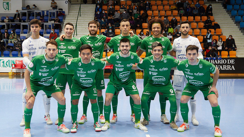 Partido de la Liga Nacional de Fútbol Sala entre Osasuna Magna Xota y Palma Futsal disputado en el pabellón Anaitasuna de Pamplona. IÑIGO ALZUGARAY