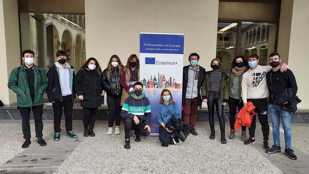 Imagen de los alumnos navarros que se forman en Italia y Francia. GOBIERNO DE NAVARRA