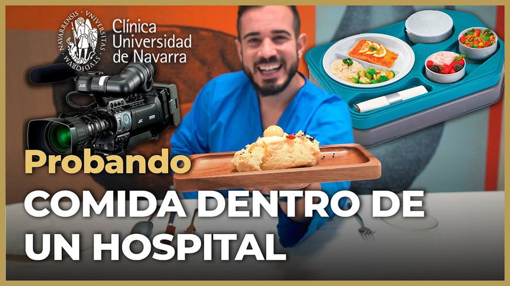 El 'youtuber' gastronómico Cenando con Pablo prueba la comida de la Clínica Universidad de Navarra de Madrid.