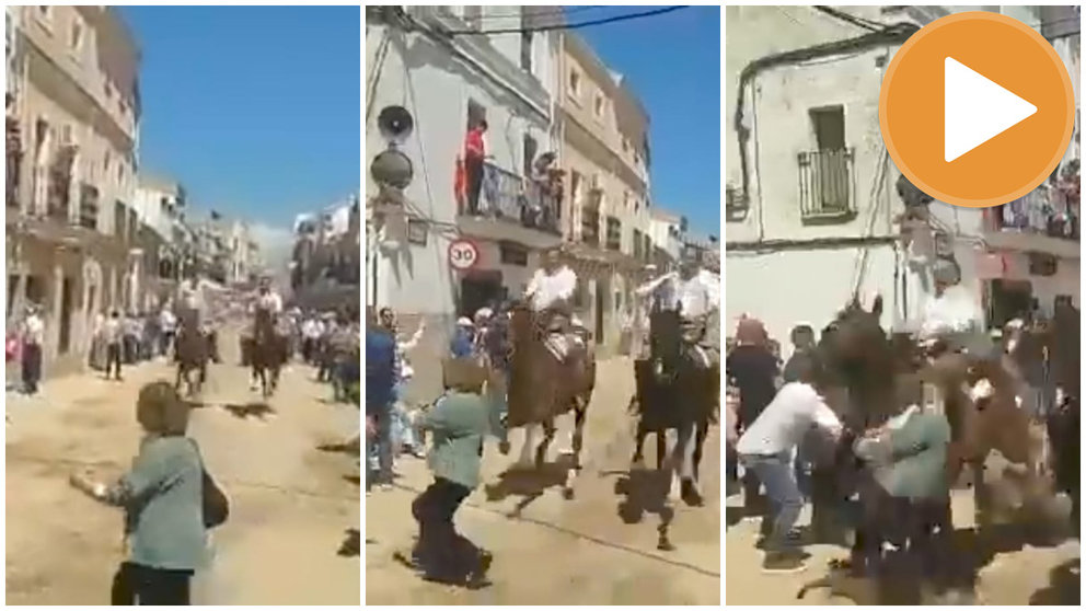 Heridas de gravedad una niña y su abuela tras ser arrolladas por un caballo en Extremadura.