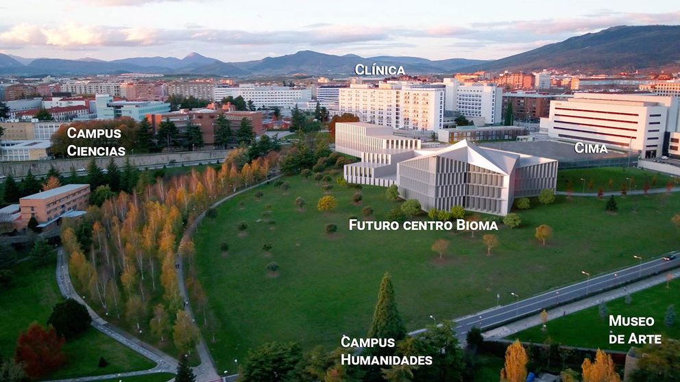 La Universidad de Navarra presenta el Centro Bioma, su nuevo edificio del campus de Pamplona. UNIVERSIDAD DE NAVARRA