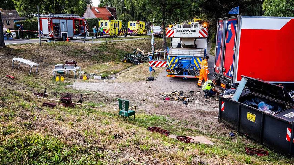 Escenario del accidente con un camión en Países Bajos. /ANP/dpa