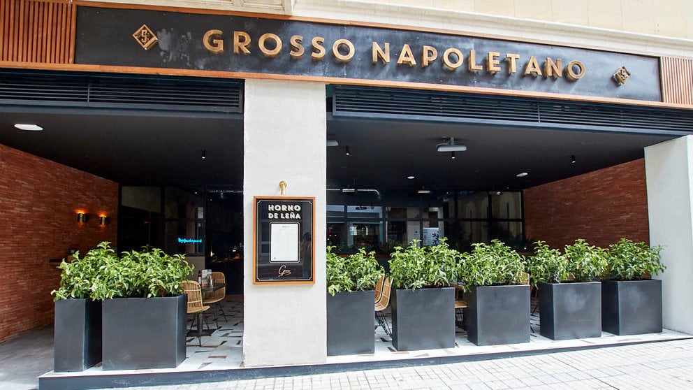 Grosso Napoletano, nueva pizzería en la calle Amaya de Pamplona. IÑIGO ALZUGARAY