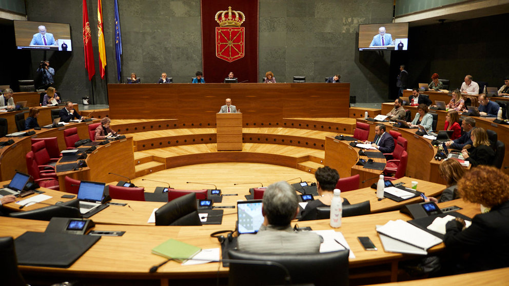 Pleno del Parlamento de Navarra. IÑIGO ALZUGARAY