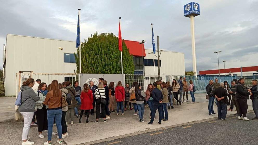 El 90 por ciento de la plantilla de Geodis Spain ha secundado el paro convocado para este lunes. UGT