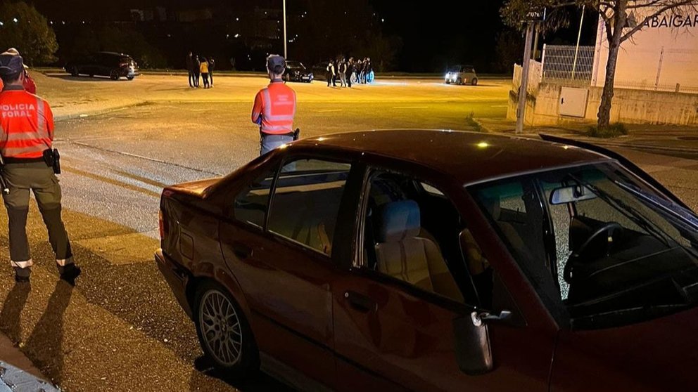 El conductor que ha provocado el atropello múltiple en Huarte participaba en una concentración de coches. POLICÍA FORAL