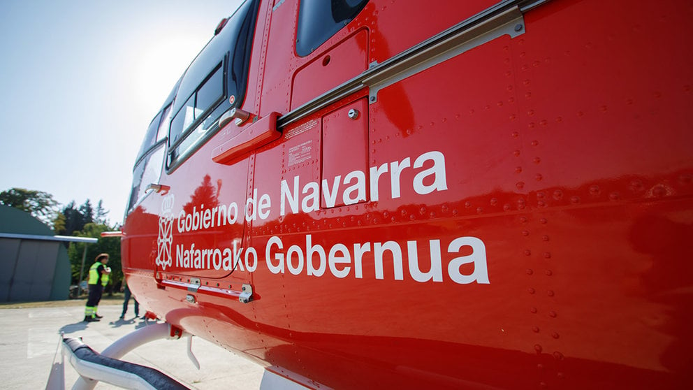 Imagen de archivo de un helicóptero de emergencias del Gobierno de Navarra. GOBIERNO DE NAVARRA