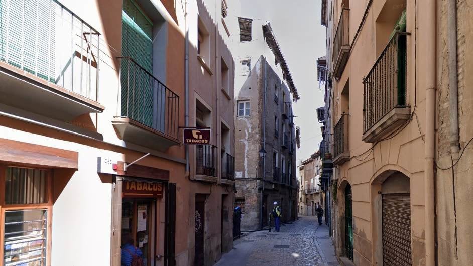 Calle Rúa de Tudela, en la que se encontraba el piso desalojado. GOOGLE MAPS