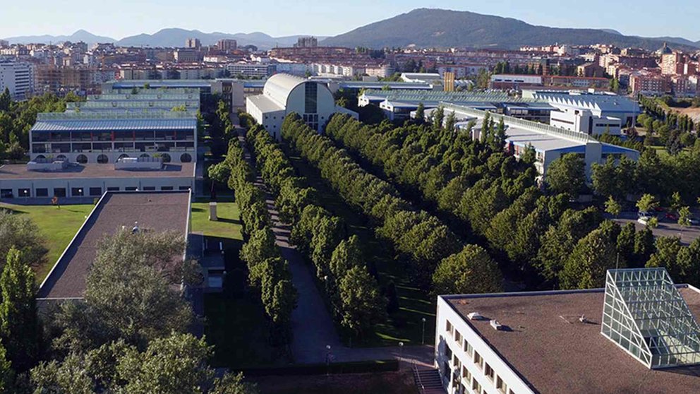 Universidad Pública de Navarra. Vista del campus de Arrosadía. UPNA