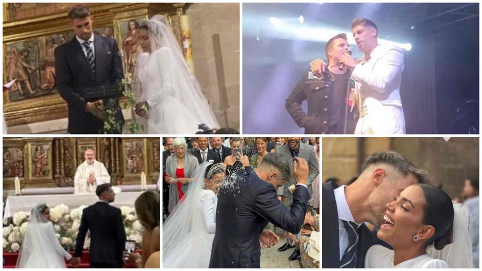 Momentos de la boda y celebración del enlace entre el futbolista navarro Javi Martínez y su novia Aline Brum. INSTAGRAM