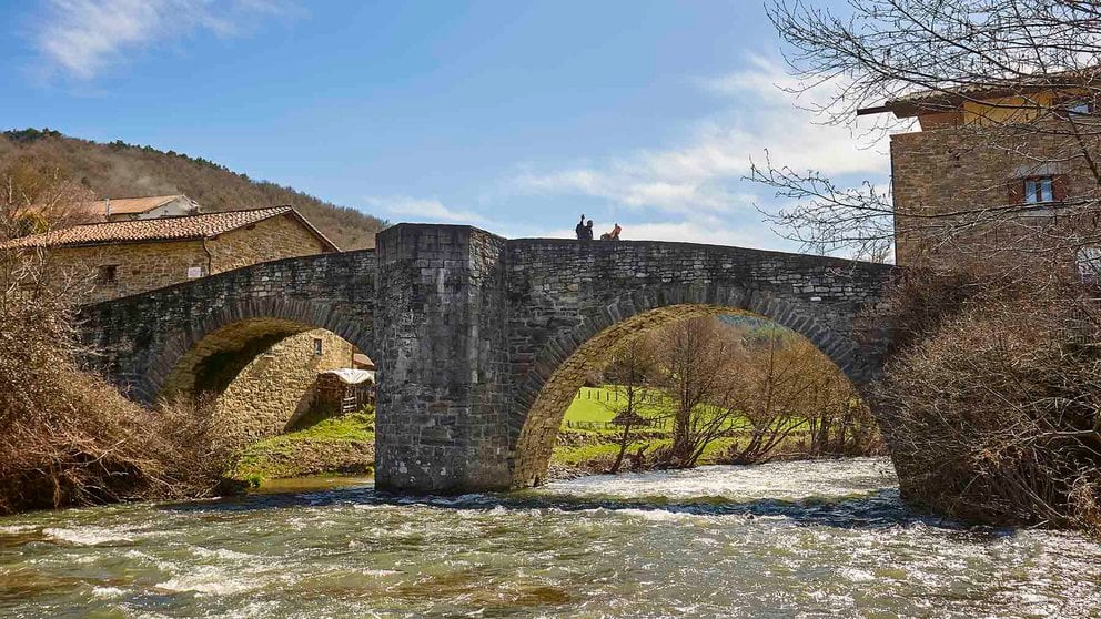 Puente de la Rabia en la localidad navarra de Zubiri. Santiago Oriol