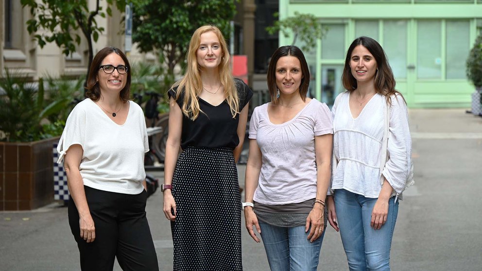 De izquierda a derecha Fátima Crispi, Sara Castro-Barquero, Francesca Crovetto e Irene Casas. CEDIDA