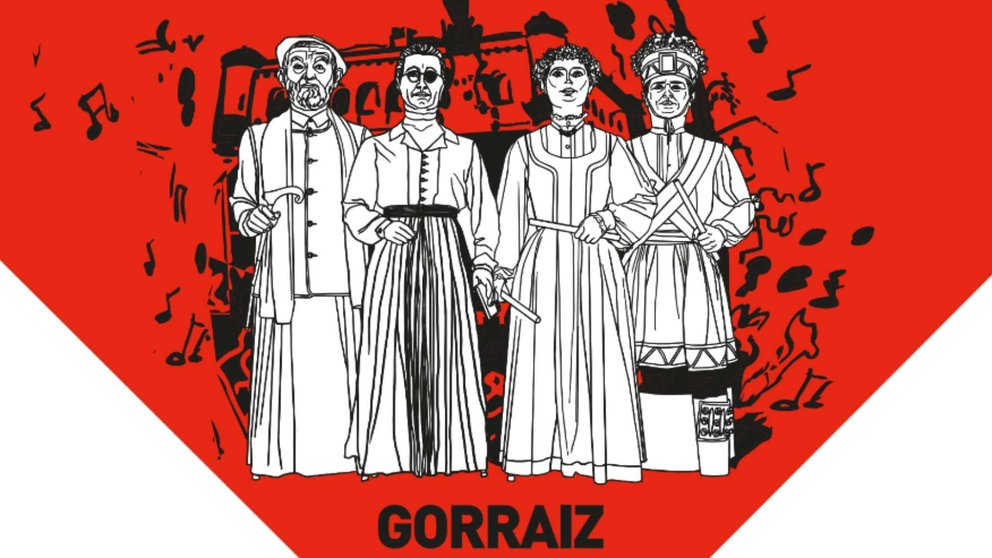Cartel anunciador de las fiestas de Gorráiz de 202