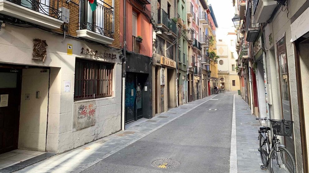 Imagen de la calle Jarauta de Pamplona. Navarra.com