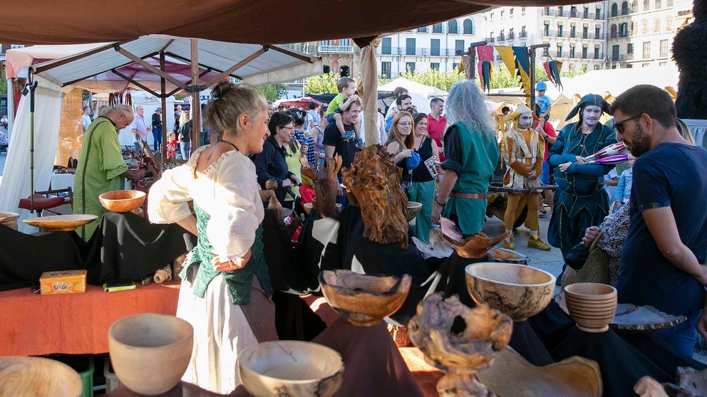 Imagen de archivo del mercado medieval en Pamplona. CRISTINA NÚÑEZ BAQUEDNAO