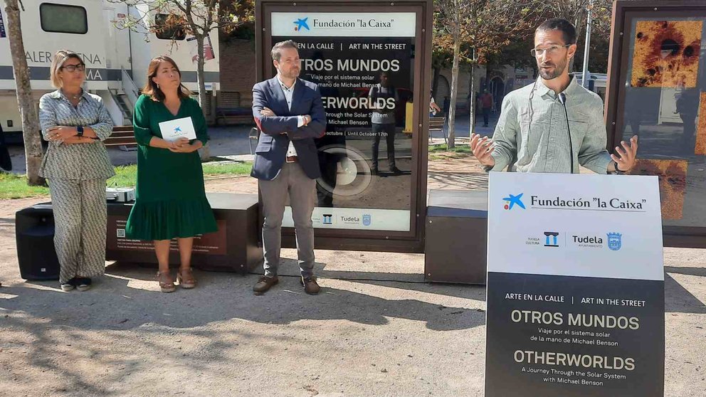 La Fundación ”la Caixa” y el Ayuntamiento de
Tudela convierten la ciudad en un museo a cielo
abierto con la exposición "Otros mundos". FUNDACIÓN "LA CAIXA"