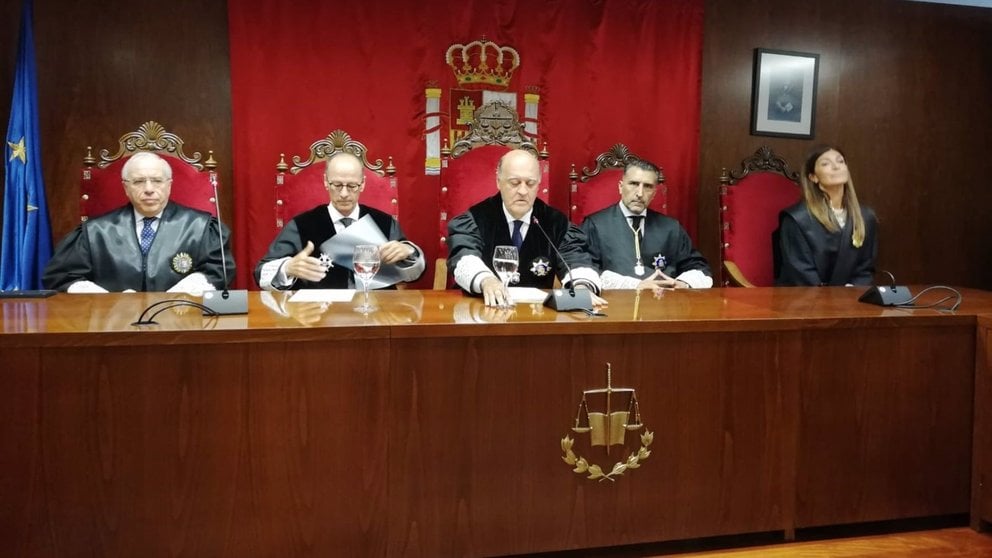 Joaquín Galve, presidente del Tribunal Superior de Justicia de Navarra (TSJN) en el acto de apertura del año judicial 2023-24. EUROPA PRESS