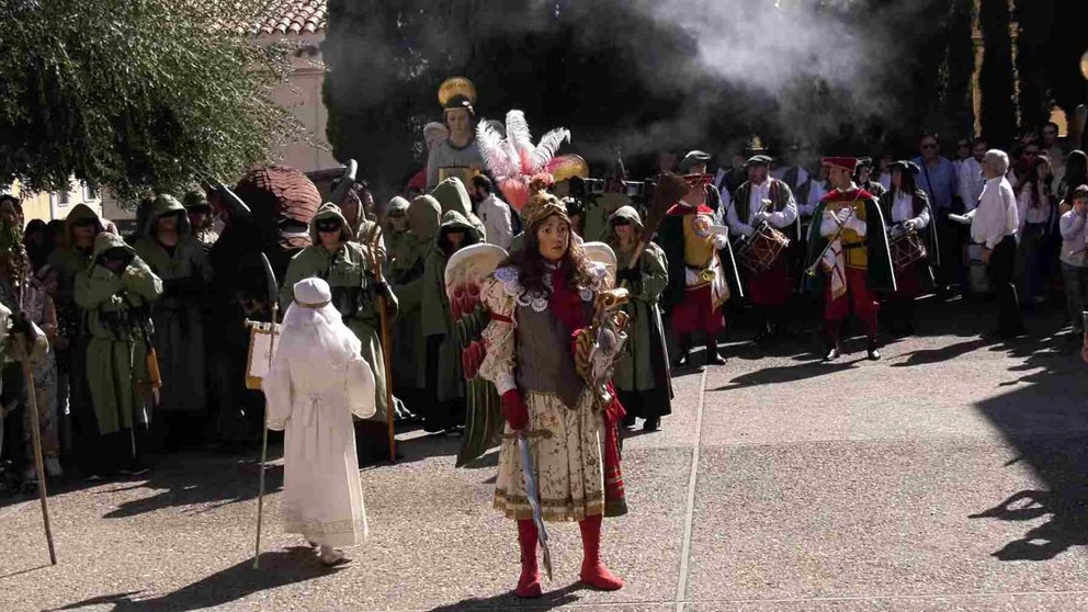 Celebración del San Miguel viviente de Tudela de 2022. CEDIDA