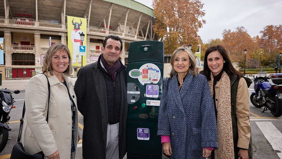 El Ayuntamiento de Pamplona y Telpark colaboran con la campaña interactiva ‘Aparca la violencia’. AYUNTAMIENTO DE PAMPLONA