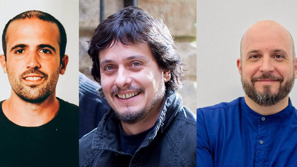 Nombrados los primeros directores de área de la nueva estructura municipal: Rubén Unanua, Xabier Burgui y Alberto Gil. AYUNTAMIENTO DE PAMPLONA