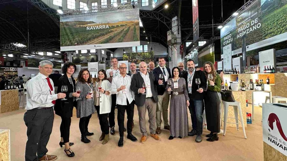 Participantes de la delegación navarra que participó en la Barcelona Wine Week. CRDO NAVARRA