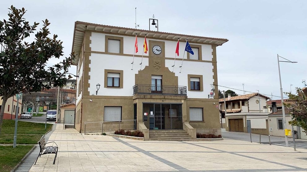 Fachada del ayuntamiento de Ayegui en Tierra Estella. Navarra.com