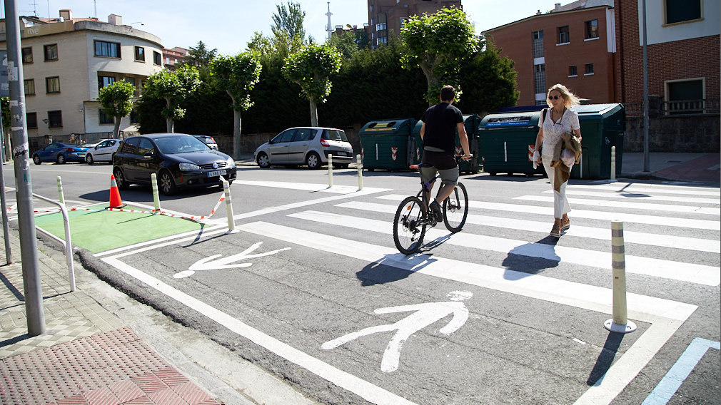 Unos pasos de peatones más seguros: así cambiarán las calles de Pamplona para mejorar su visibilidad