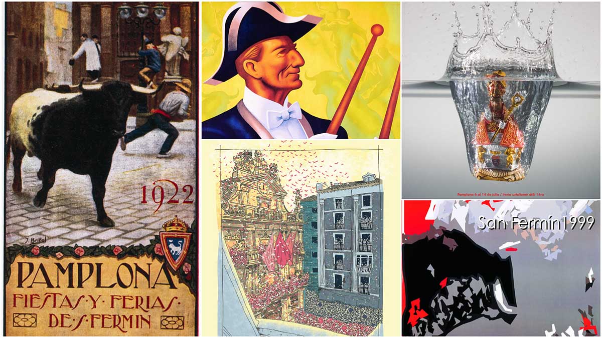 Carteles de San Fermín: todas las obras que han anunciado los Sanfermines en la historia
