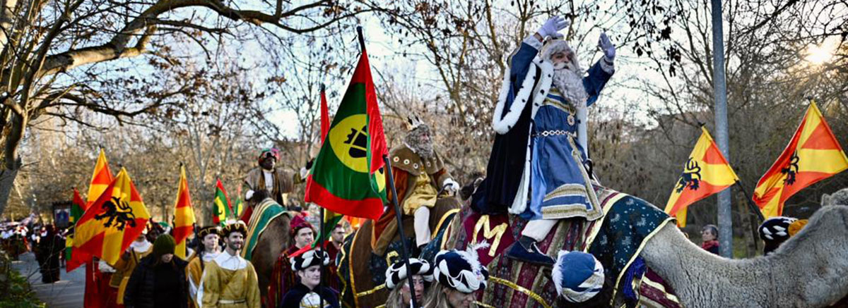 Los Reyes Magos ya están en Pamplona cargados de ilusión